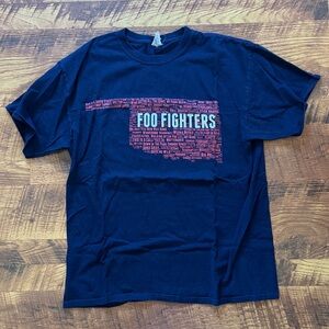 VTG Navy Blue Foo Fighters Graphic T-Shirt